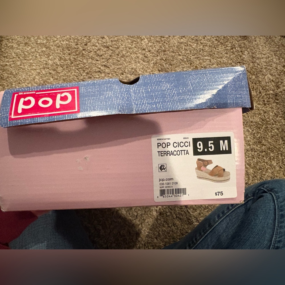 Pop Cicci Terracotta Sandals Women’s Size 9.5 NWT